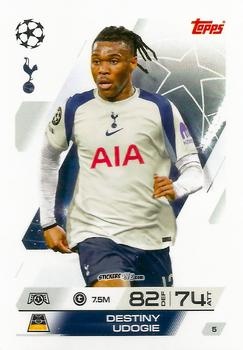 Figurina Destiny Udogie - UEFA Champions League & Europa League 2025-2026. Match Attax
 n. 5 - Topps