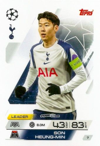Cromo Son Heung-Min - UEFA Champions League & Europa League 2025-2026. Match Attax
 n. 7 - Topps