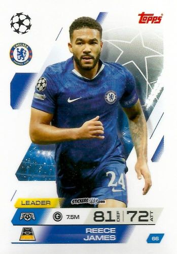 Sticker Reece James - UEFA Champions League & Europa League 2025-2026. Match Attax
 n. 66 - Topps