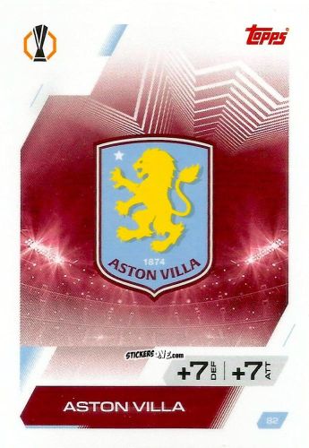 Sticker Team Badge - UEFA Champions League & Europa League 2025-2026. Match Attax
 n. 82 - Topps
