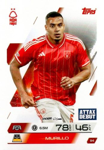 Cromo Murillo - UEFA Champions League & Europa League 2025-2026. Match Attax
 n. 94 - Topps