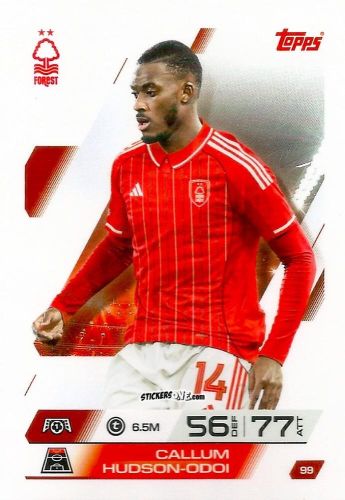 Cromo Callum Hudson-Odoi - UEFA Champions League & Europa League 2025-2026. Match Attax
 n. 99 - Topps