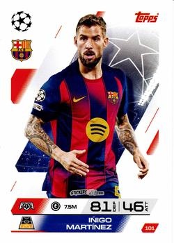 Figurina Iñigo Martínez - UEFA Champions League & Europa League 2025-2026. Match Attax
 n. 101 - Topps
