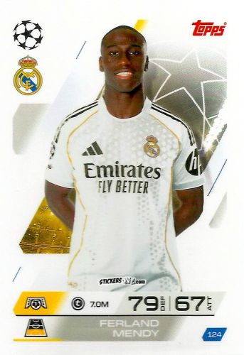 Cromo Ferland Mendy - UEFA Champions League & Europa League 2025-2026. Match Attax
 n. 124 - Topps