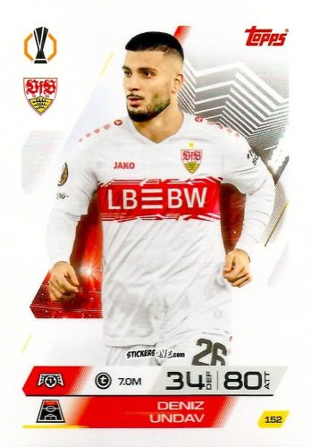 Figurina Deniz Undav - UEFA Champions League & Europa League 2025-2026. Match Attax
 n. 152 - Topps