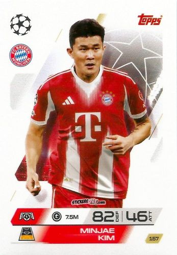 Cromo Kim Min-Jae - UEFA Champions League & Europa League 2025-2026. Match Attax
 n. 157 - Topps