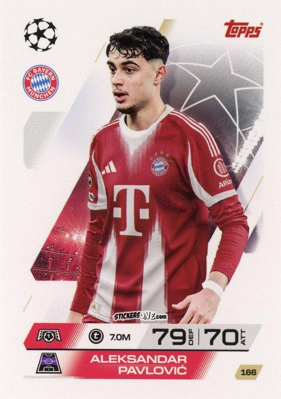 Figurina Aleksander Pavlovic - UEFA Champions League & Europa League 2025-2026. Match Attax
 n. 166 - Topps