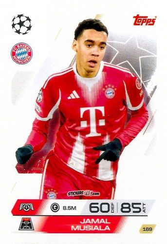 Cromo Jamal Musiala - UEFA Champions League & Europa League 2025-2026. Match Attax
 n. 169 - Topps
