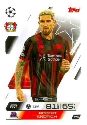 Cromo Robert Andrich - UEFA Champions League & Europa League 2025-2026. Match Attax
 n. 176 - Topps