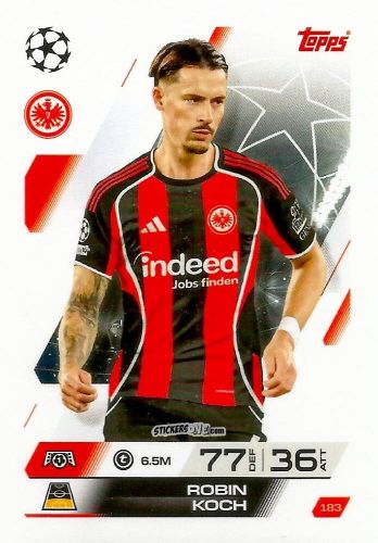 Sticker Robin Koch - UEFA Champions League & Europa League 2025-2026. Match Attax
 n. 183 - Topps