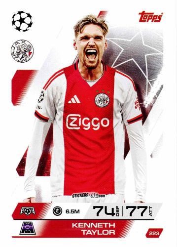 Sticker Kenneth Taylor - UEFA Champions League & Europa League 2025-2026. Match Attax
 n. 223 - Topps