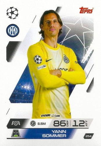 Cromo Yann Sommer - UEFA Champions League & Europa League 2025-2026. Match Attax
 n. 254 - Topps