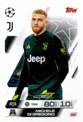 Figurina Michele Di Gregorio - UEFA Champions League & Europa League 2025-2026. Match Attax
 n. 263 - Topps