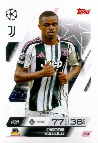 Cromo Pierre Kalulu - UEFA Champions League & Europa League 2025-2026. Match Attax
 n. 264 - Topps