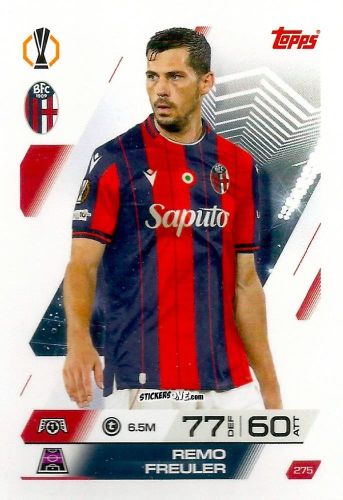 Figurina Remo Freuler - UEFA Champions League & Europa League 2025-2026. Match Attax
 n. 275 - Topps