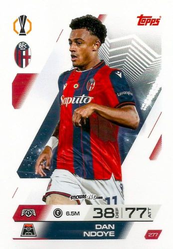 Figurina Dan Ndoye - UEFA Champions League & Europa League 2025-2026. Match Attax
 n. 277 - Topps