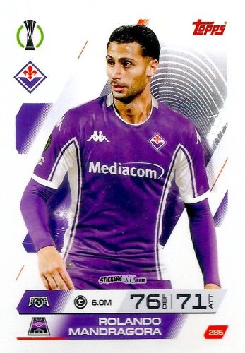 Cromo Rolando Mandragora - UEFA Champions League & Europa League 2025-2026. Match Attax
 n. 285 - Topps