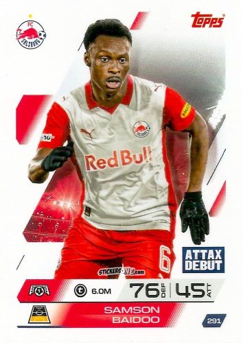 Cromo Samson Baidoo - UEFA Champions League & Europa League 2025-2026. Match Attax
 n. 291 - Topps