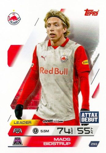 Cromo Mads Bidstrup - UEFA Champions League & Europa League 2025-2026. Match Attax
 n. 293 - Topps