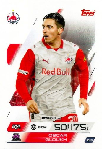 Sticker Oscar Gloukh - UEFA Champions League & Europa League 2025-2026. Match Attax
 n. 294 - Topps