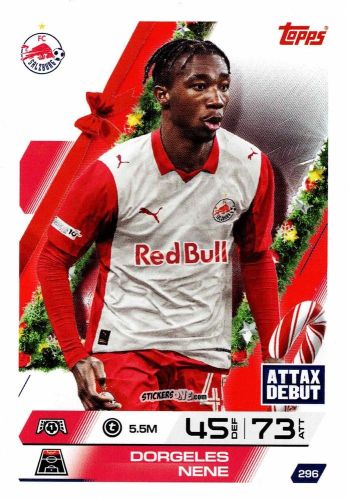 Cromo Dorgeles Nene - UEFA Champions League & Europa League 2025-2026. Match Attax
 n. 296 - Topps