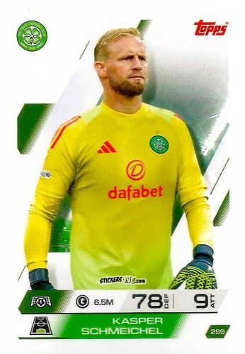 Figurina Kasper Schmeichel - UEFA Champions League & Europa League 2025-2026. Match Attax
 n. 299 - Topps