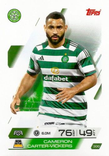 Cromo Cameron Carter-Vickers - UEFA Champions League & Europa League 2025-2026. Match Attax
 n. 300 - Topps