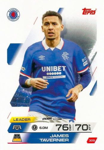Figurina James Tavernier - UEFA Champions League & Europa League 2025-2026. Match Attax
 n. 309 - Topps