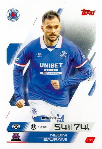 Figurina Nedim Bajrami - UEFA Champions League & Europa League 2025-2026. Match Attax
 n. 311 - Topps