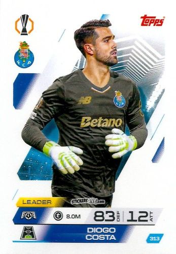 Figurina Diogo Costa - UEFA Champions League & Europa League 2025-2026. Match Attax
 n. 313 - Topps