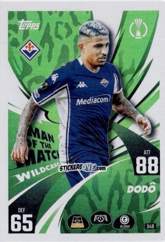 Figurina Dodô - UEFA Champions League & Europa League 2025-2026. Match Attax
 n. 340 - Topps