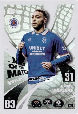 Cromo Cyriel Dessers - UEFA Champions League & Europa League 2025-2026. Match Attax
 n. 342 - Topps