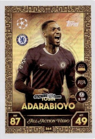 Figurina Tosin Adarabioyo - UEFA Champions League & Europa League 2025-2026. Match Attax
 n. 364 - Topps