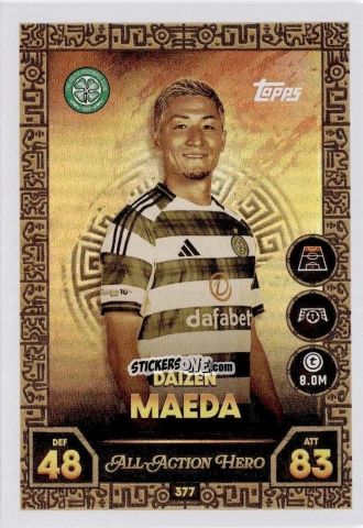 Sticker Daizen Maeda - UEFA Champions League & Europa League 2025-2026. Match Attax
 n. 377 - Topps