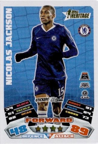 Cromo Nicolas Jackson - UEFA Champions League & Europa League 2025-2026. Match Attax
 n. 380 - Topps