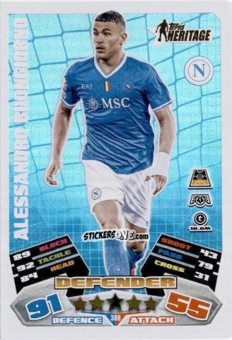 Figurina Alessandro Buongiorno - UEFA Champions League & Europa League 2025-2026. Match Attax
 n. 386 - Topps