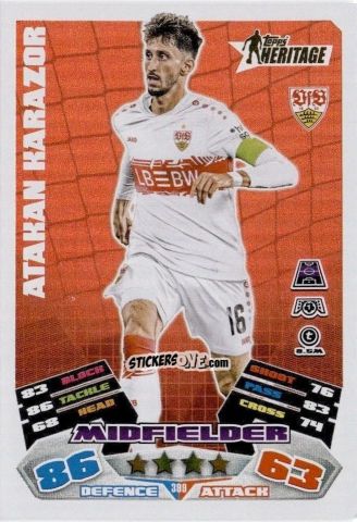 Sticker Atakan Karazor - UEFA Champions League & Europa League 2025-2026. Match Attax
 n. 399 - Topps
