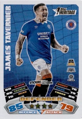 Figurina James Tavernier - UEFA Champions League & Europa League 2025-2026. Match Attax
 n. 405 - Topps