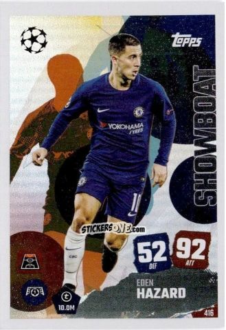 Figurina Eden Hazard - UEFA Champions League & Europa League 2025-2026. Match Attax
 n. 416 - Topps