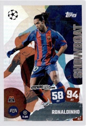 Cromo Ronaldinho - UEFA Champions League & Europa League 2025-2026. Match Attax
 n. 417 - Topps