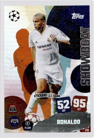 Sticker Ronaldo - UEFA Champions League & Europa League 2025-2026. Match Attax
 n. 418 - Topps