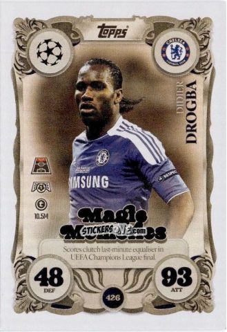Figurina Didier Drogba - UEFA Champions League & Europa League 2025-2026. Match Attax
 n. 426 - Topps