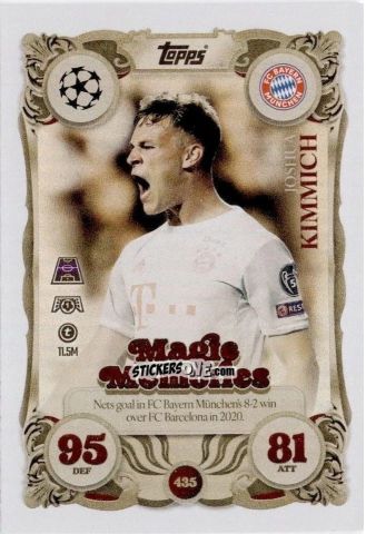 Cromo Joshua Kimmich - UEFA Champions League & Europa League 2025-2026. Match Attax
 n. 435 - Topps