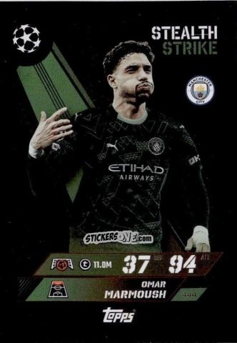 Cromo Omar Marmoush - UEFA Champions League & Europa League 2025-2026. Match Attax
 n. 444 - Topps