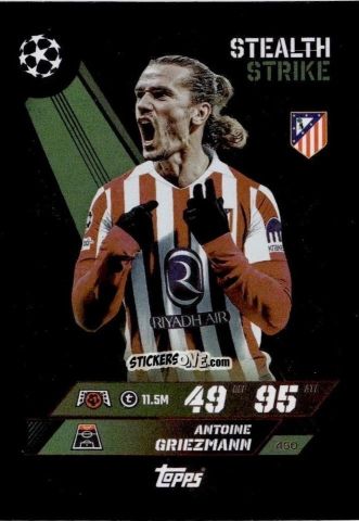 Cromo Antoine Griezmann - UEFA Champions League & Europa League 2025-2026. Match Attax
 n. 450 - Topps