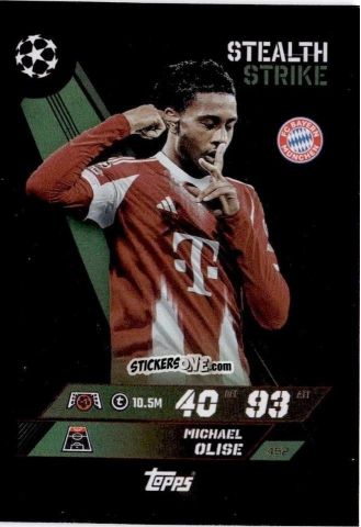 Cromo Michael Olise - UEFA Champions League & Europa League 2025-2026. Match Attax
 n. 452 - Topps