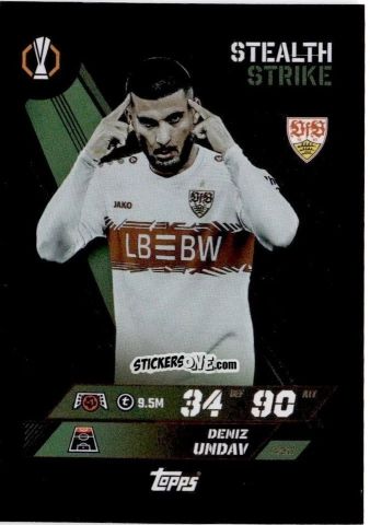 Cromo Deniz Undav - UEFA Champions League & Europa League 2025-2026. Match Attax
 n. 453 - Topps
