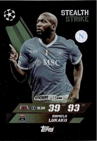 Cromo Romelu Lukaku - UEFA Champions League & Europa League 2025-2026. Match Attax
 n. 455 - Topps