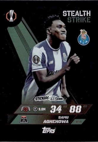 Figurina Samu Aghehowa - UEFA Champions League & Europa League 2025-2026. Match Attax
 n. 458 - Topps
