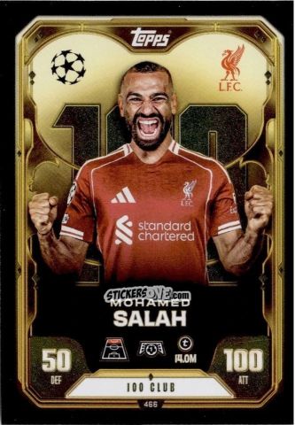 Sticker Mohamed Salah - UEFA Champions League & Europa League 2025-2026. Match Attax
 n. 466 - Topps